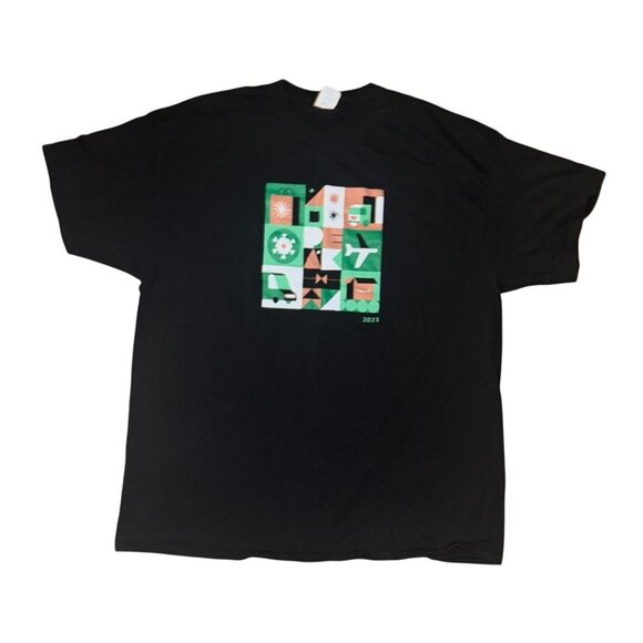 Port & Company 2023 Graphic T-Shirt 2XL Black Cotton Short Sleeve Made In Hondur - Picture 1 of 4